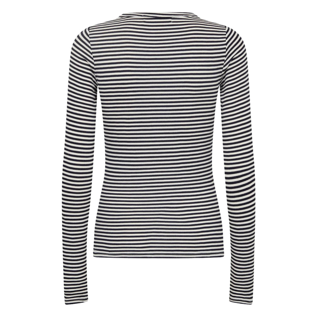 Slim-fit navy and white striped long sleeved top with round neckline.
Sofie Schnoor Navy Striped Petricia Long Sleeve Top - Jo And Co Sofie Schnoor Navy Striped Petricia Long Sleeve Top - Sofie Schnoor