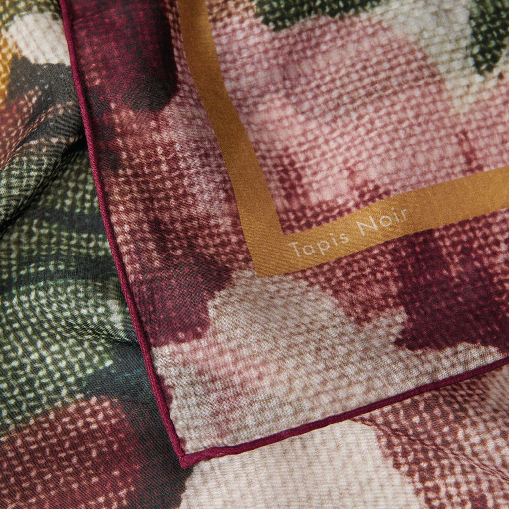 Tapis Noir Light Dusty Bloom Scarf - Jo And Co Tapis Noir Light Dusty Bloom Scarf - Tapis Noir