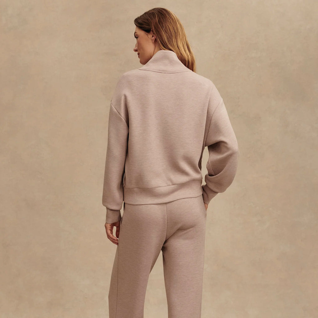 Varley Taupe Marl Wide Leg Pants - Jo And Co Varley Taupe Marl Wide Leg Pants - Varley