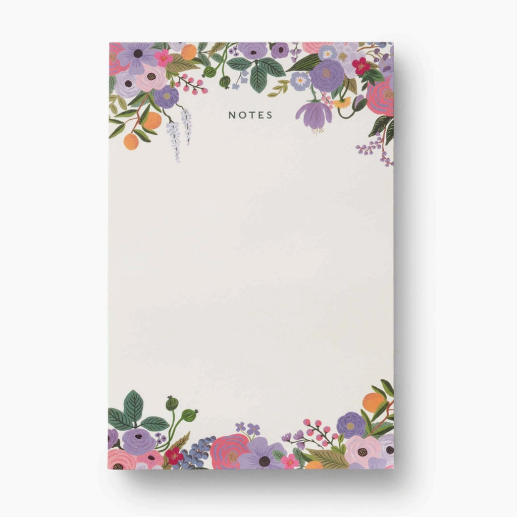 Rifle Paper Co. Violet Garden Party Notepad - Jo And Co Rifle Paper Co. Violet Garden Party Notepad - Rifle Paper Co.