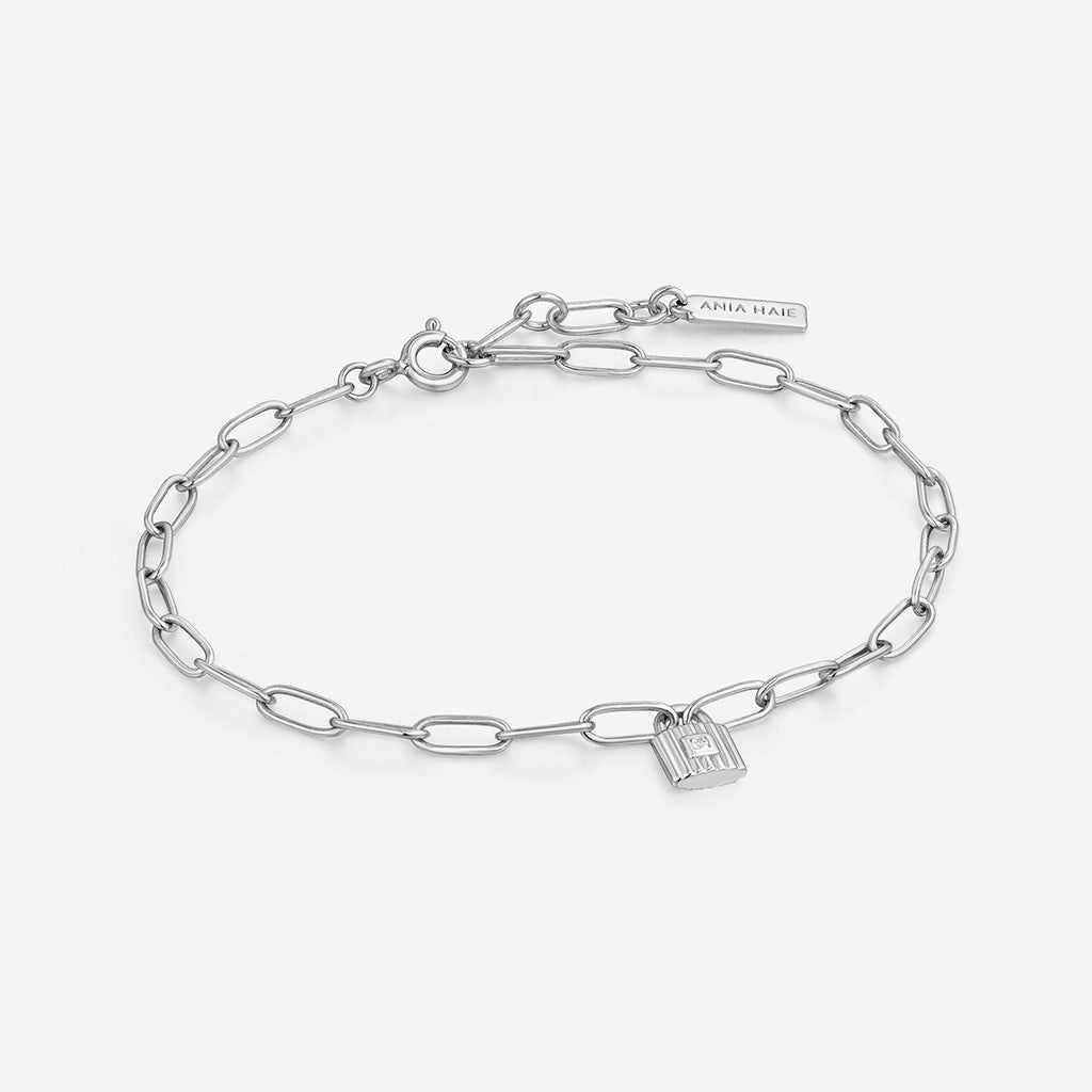 Ania Haie Silver Chunky Chain Padlock Bracelet - Jo & Co Home