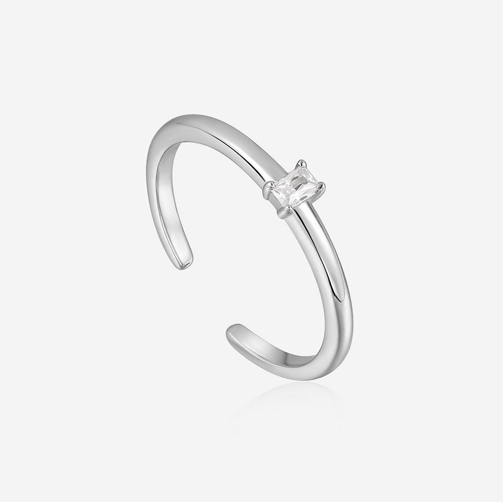 Ania Haie Silver Glam Adjustable Ring - Jo & Co Home