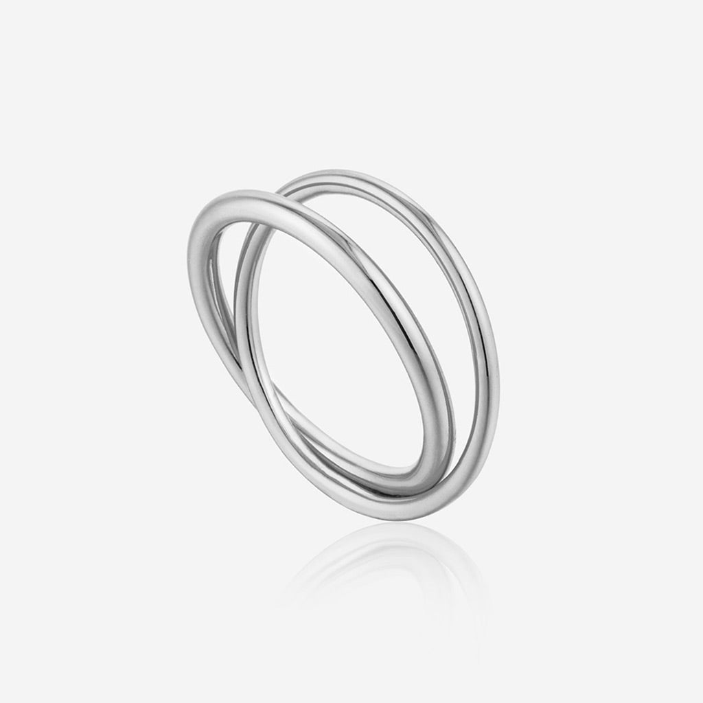 Ania Haie Silver Modern Double Wrap Ring - Jo & Co Home