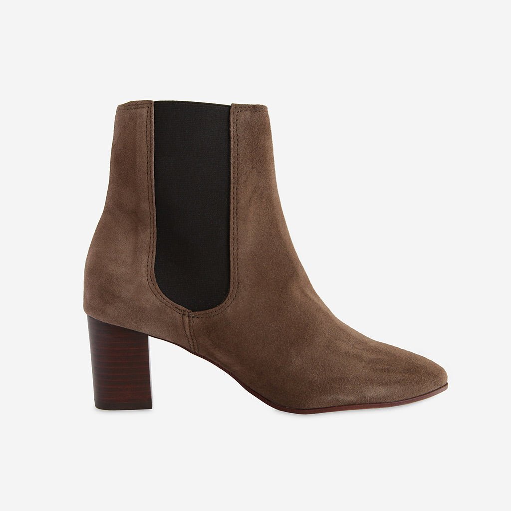 Anonymous Copenhagen Simba Dark Taupe Suede Ankle Boots - Jo & Co Home