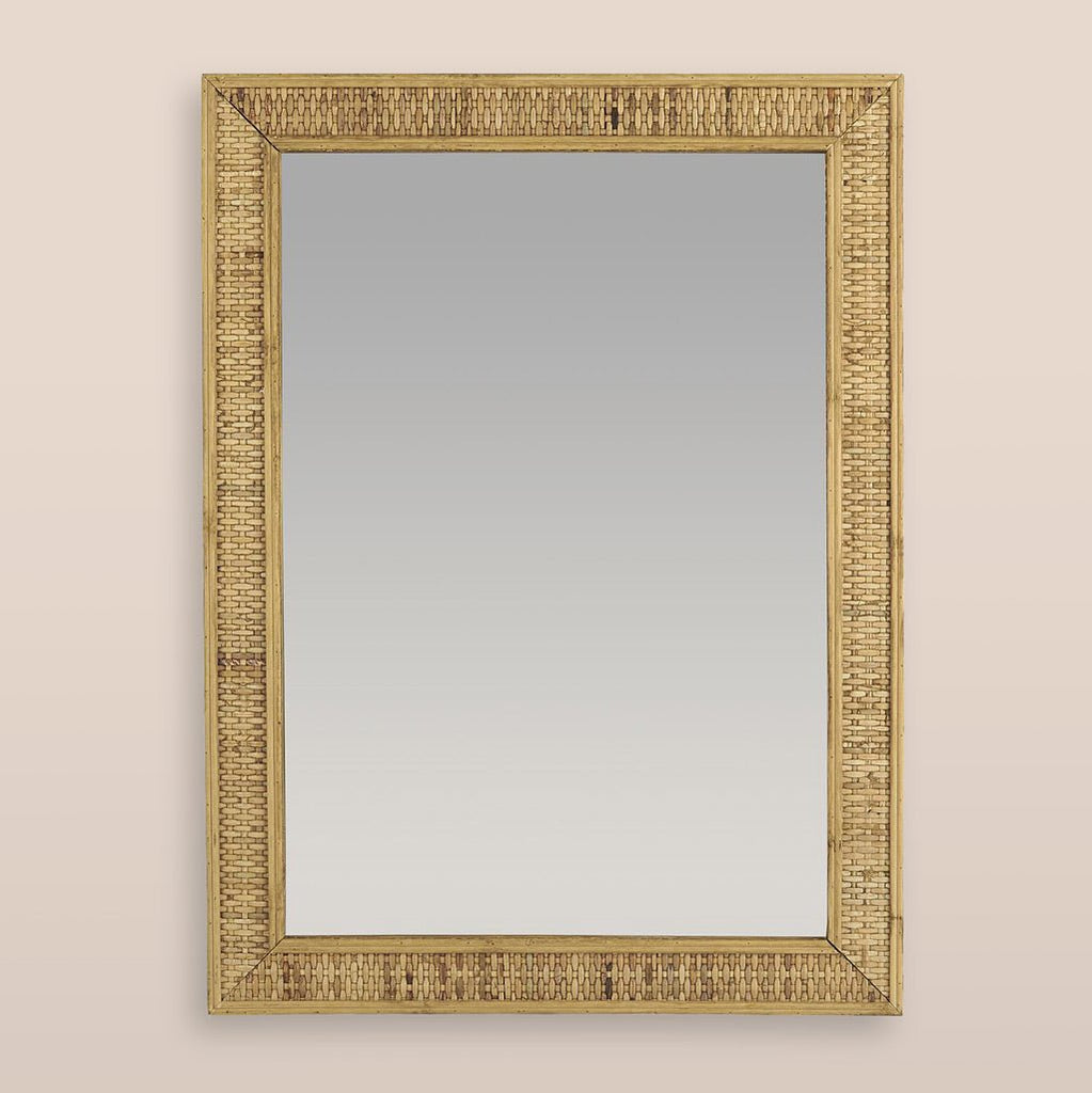 Bamboo Braid Wall Mirror - Jo & Co Home