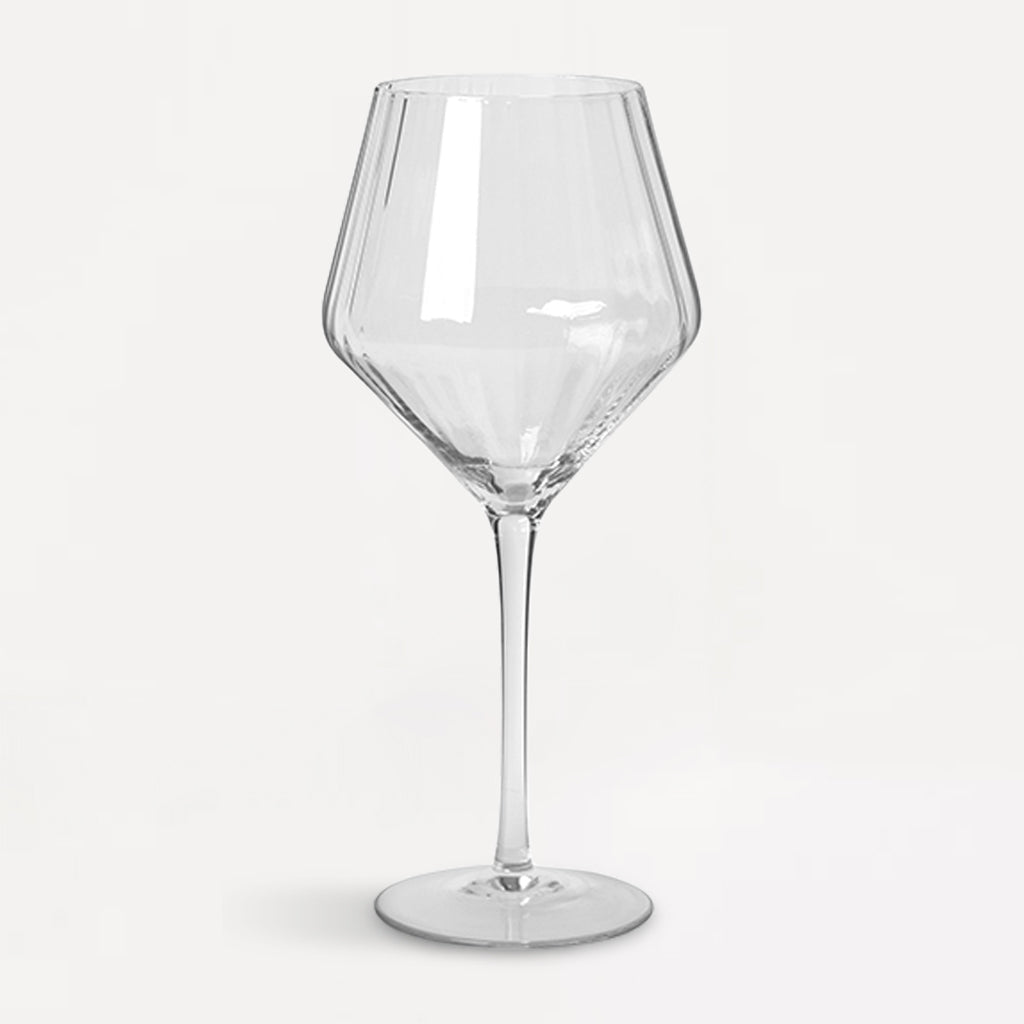 Bourgogne Glass With Grooves - Jo & Co Home