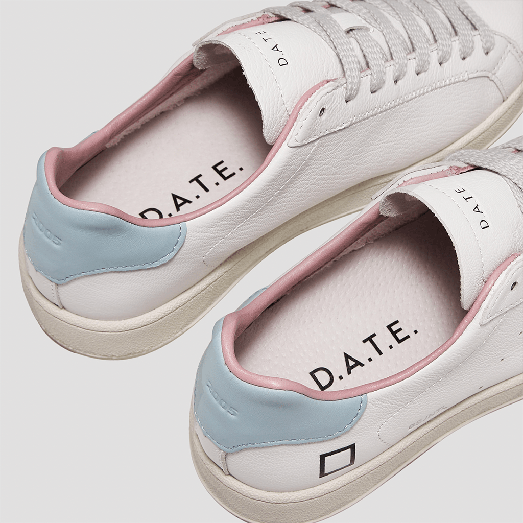 D.A.T.E Base Natural White Sky Sneakers - Jo & Co Home