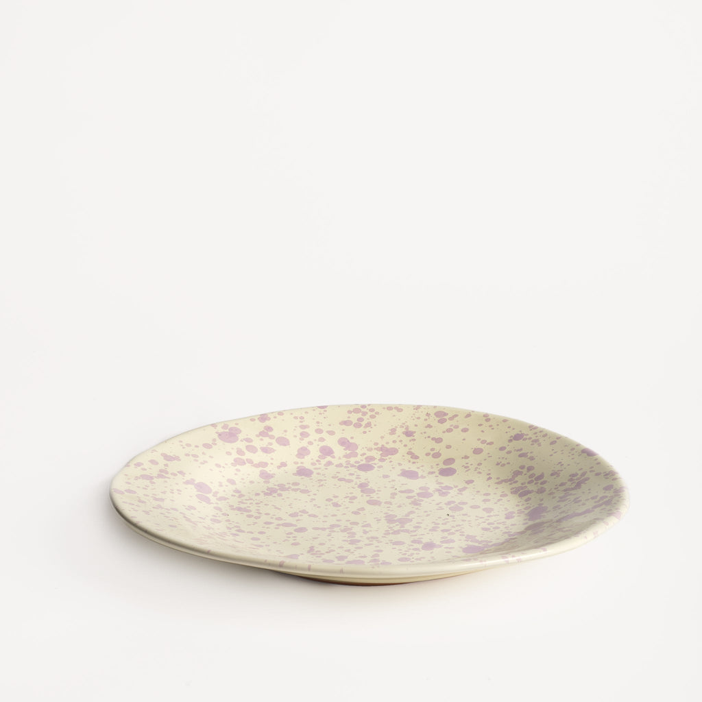 Hot Pottery Lilac Shallow Serving Bowl - Jo & Co Home