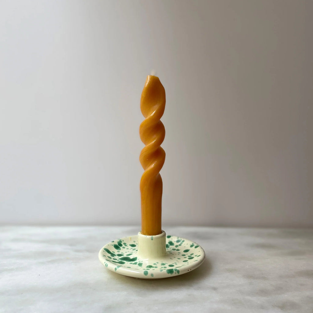 Hot Pottery Pistachio Candle Holder - Jo & Co Home