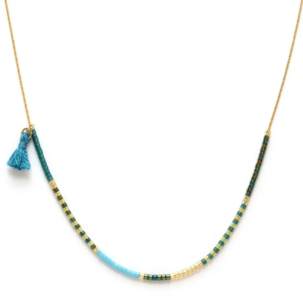 Japanese Seed Bead Sky Necklace - Jo & Co Home