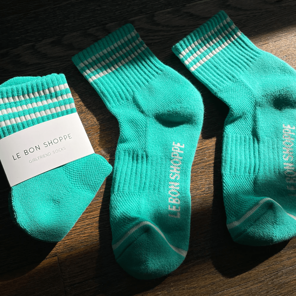Le Bon Shoppe Emerald Girlfriend Socks - Jo & Co Home