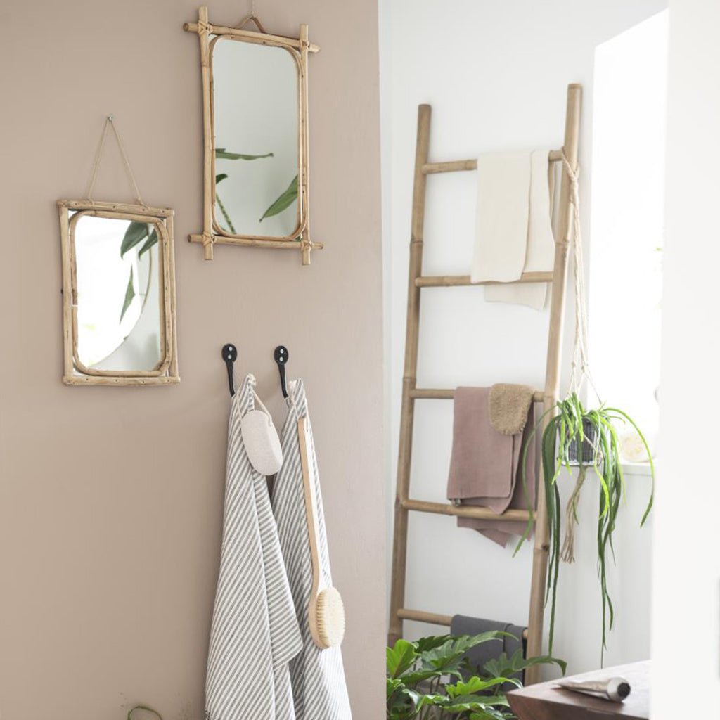 Medium Bamboo Edge Wall Mirror - Jo & Co Home