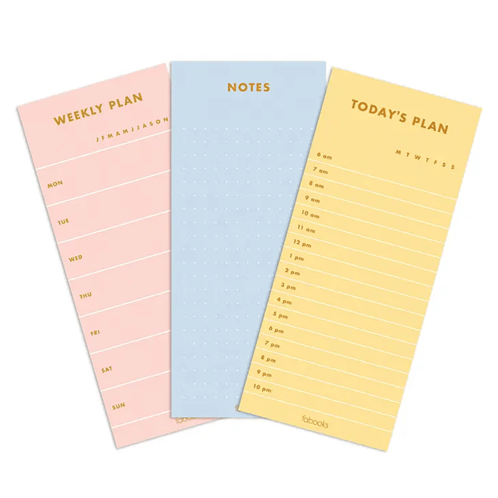 Minimal Set of 3 Notepads - Jo & Co Home