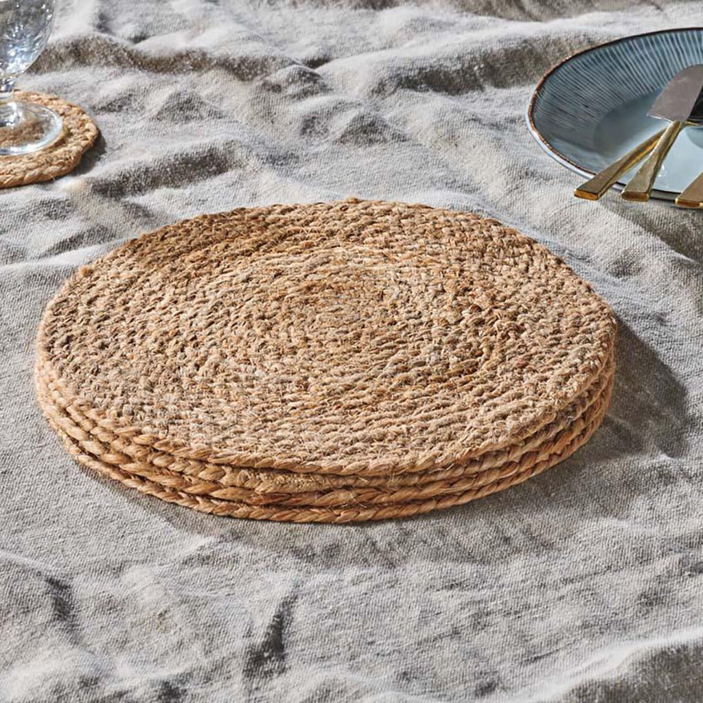 Natural Braided Hemp Tablemat - Jo & Co Home