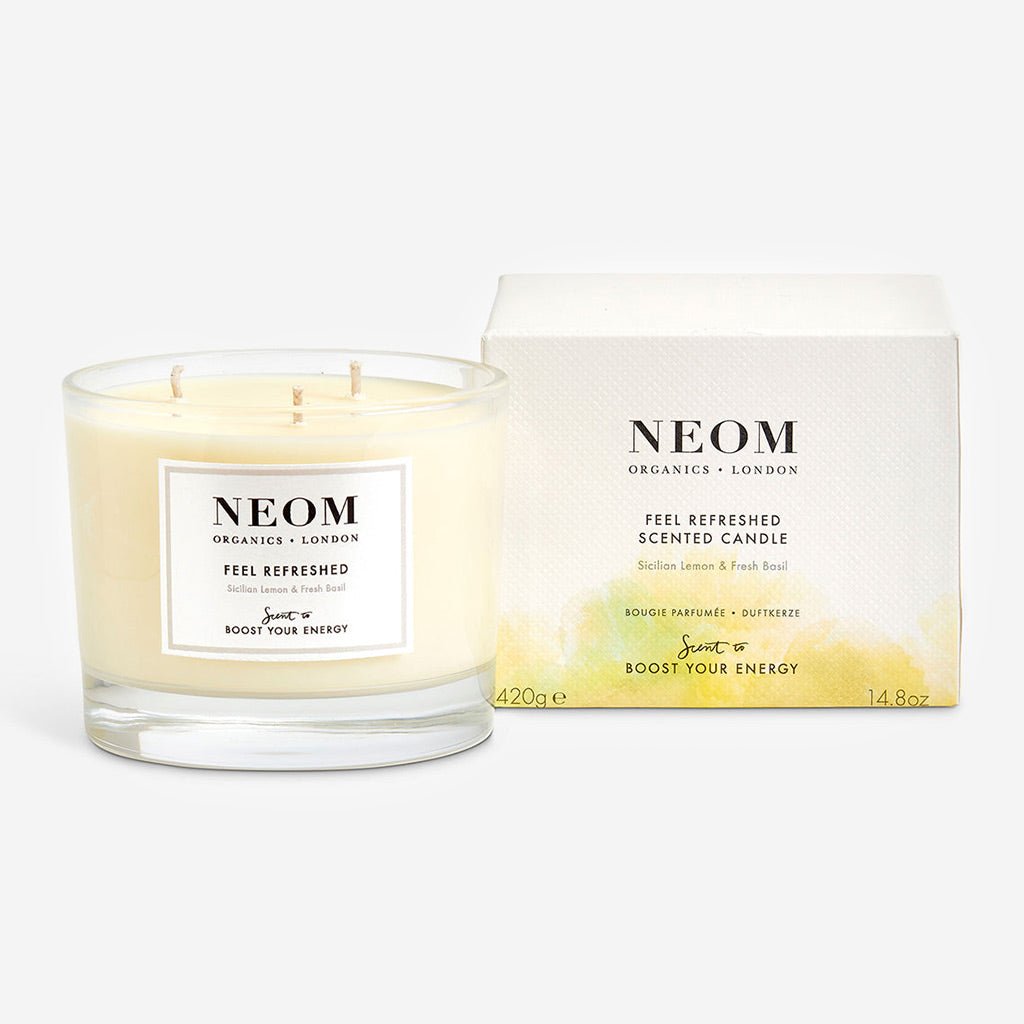 NEOM Feel Refreshed Scented Three Wick Candle - Jo & Co HomeNEOM Feel Refreshed Scented Three Wick CandleNeom