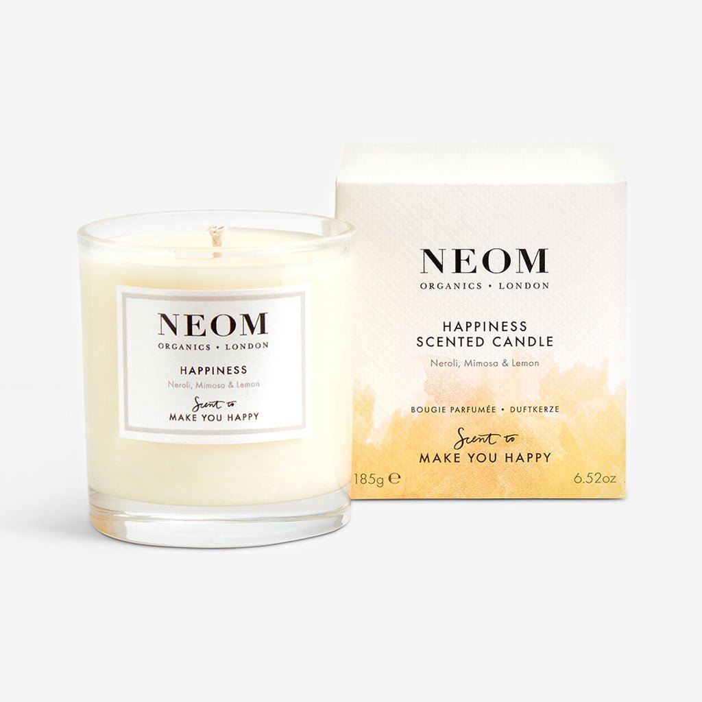 NEOM Happiness Scented One Wick Candle - Jo & Co HomeNEOM Happiness Scented One Wick CandleNeom5060150363528