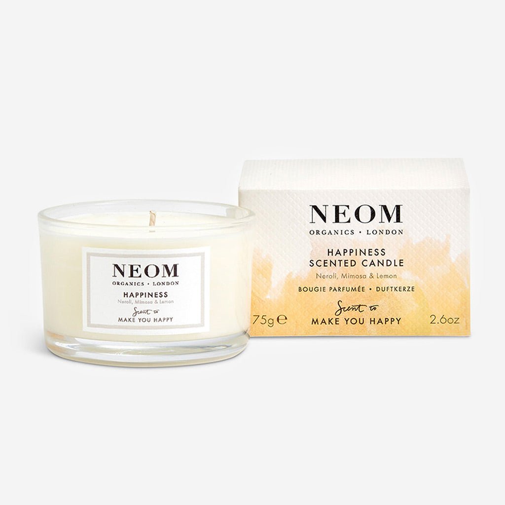 NEOM Happiness Scented Travel Candle - Jo & Co HomeNEOM Happiness Scented Travel CandleNeom5060150363399