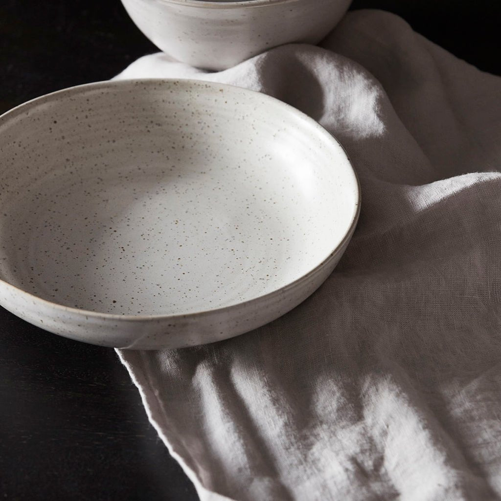 Pion Grey White Porcelain Bowl - Jo & Co Home