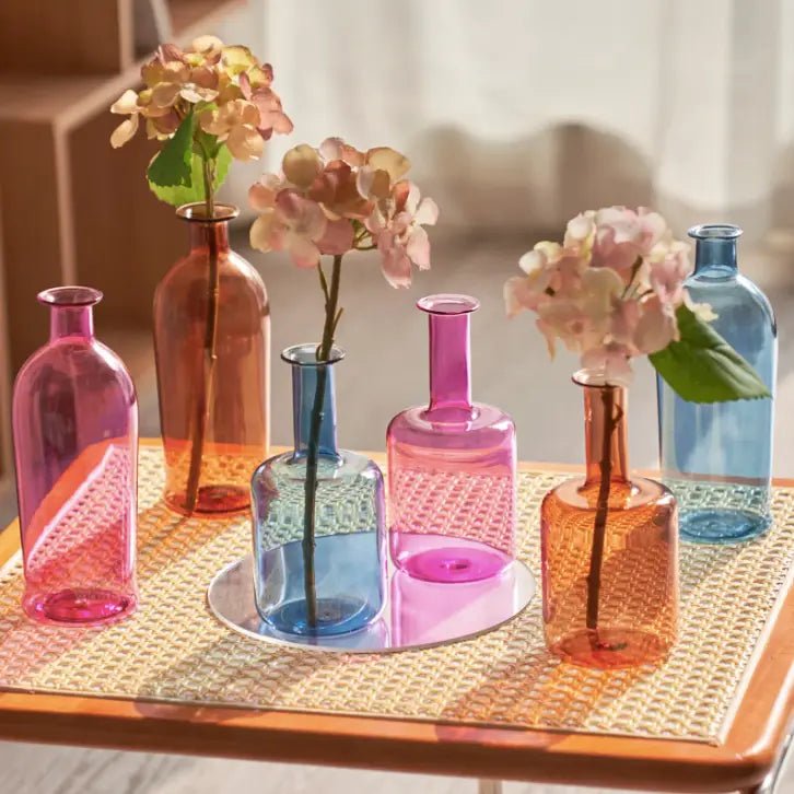 Purple Glass Decorative Bud Flower Vase - Jo & Co HomePurple Glass Decorative Bud Flower VaseIvore. Group