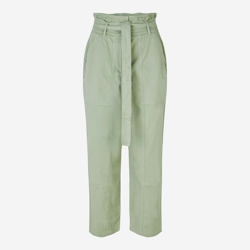 Second Female Zizanne Reseda Green Trousers - Jo & Co Home