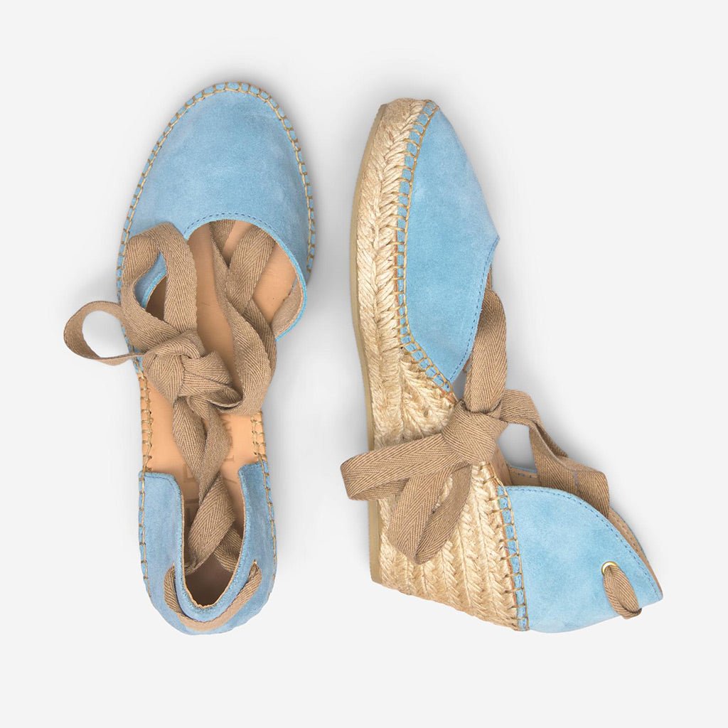 Selected Femme Mia Blue Bell Wedge Espadrilles - Jo & Co Home