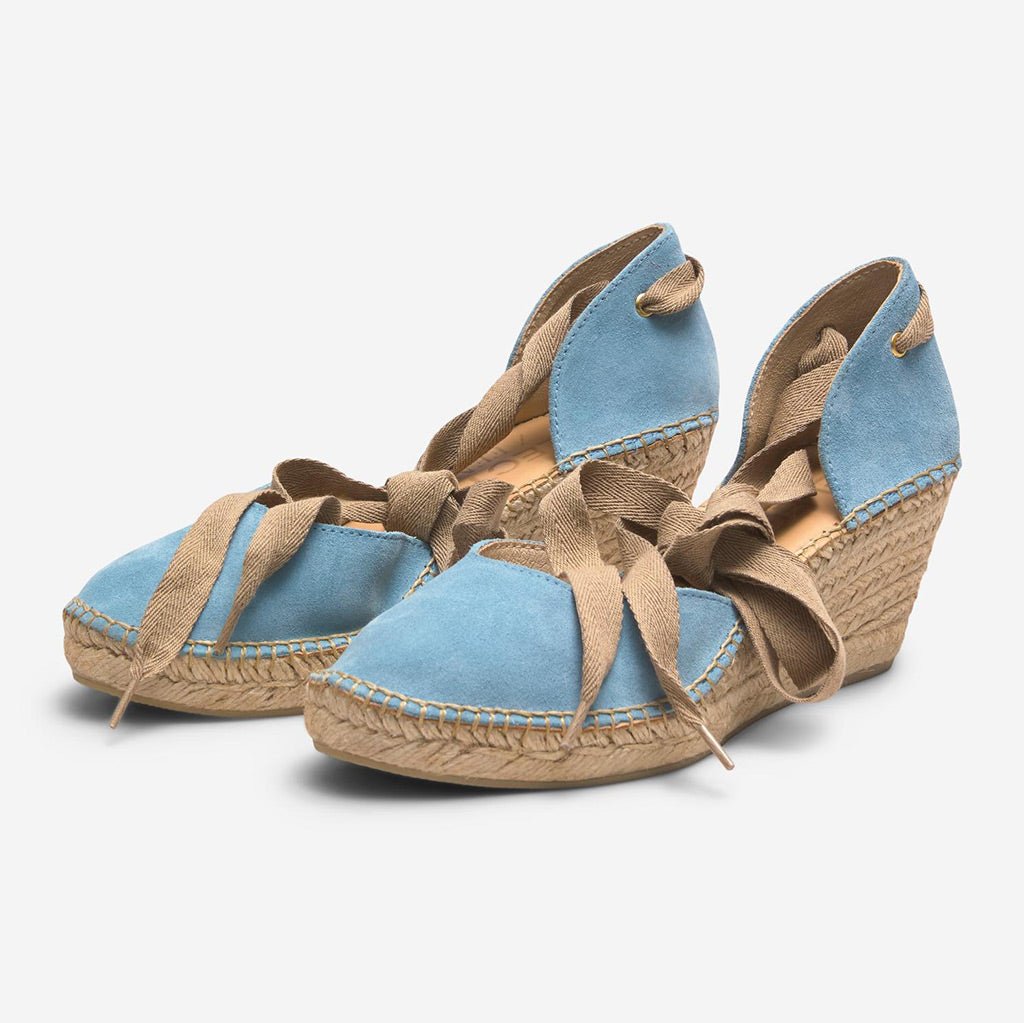 Selected Femme Mia Blue Bell Wedge Espadrilles - Jo & Co HomeSelected Femme Mia Blue Bell Wedge EspadrillesSelected Femme