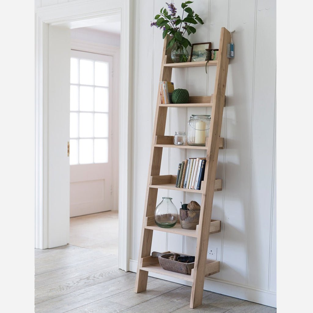 Shelf Ladder - Small Raw Oak - Jo & Co HomeShelf Ladder - Small Raw OakGarden Trading5039314019304