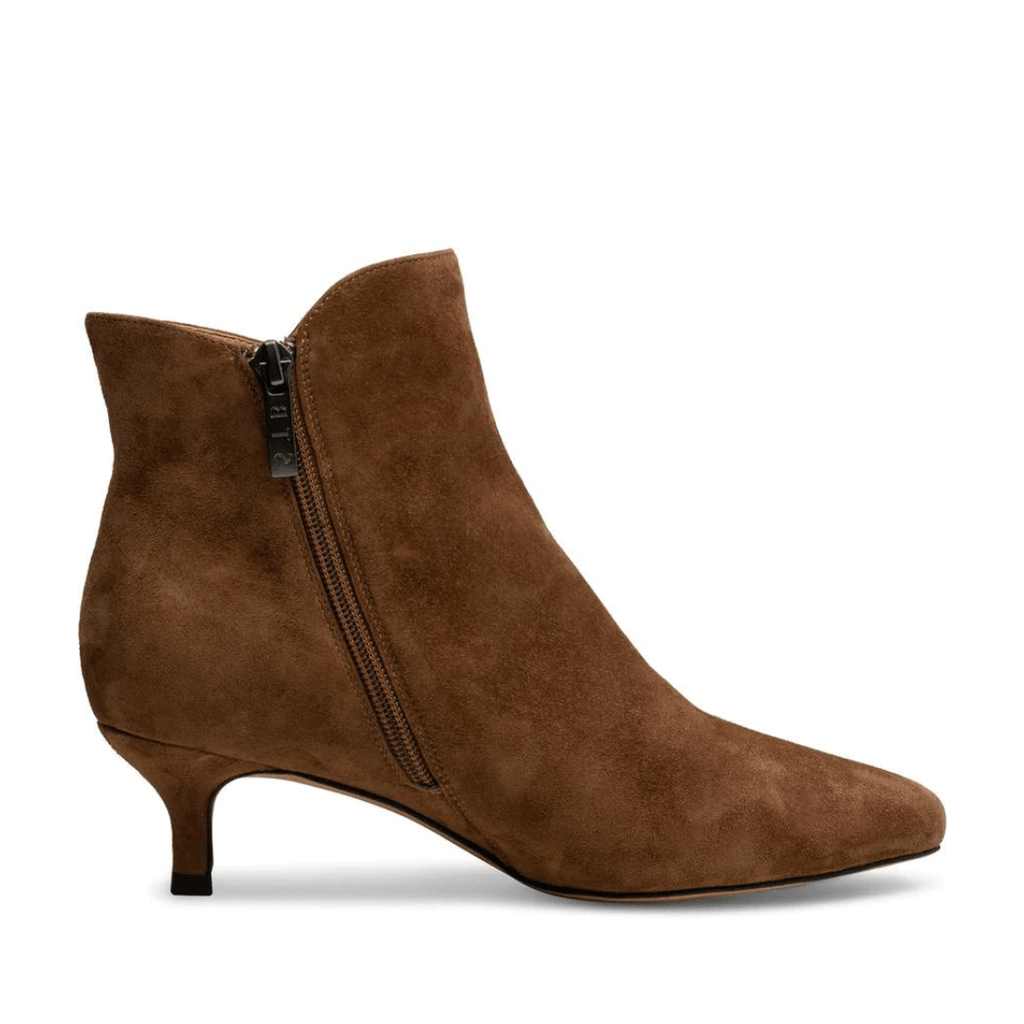 Shoe The Bear Tan Saga Zip Suede Ankle Boots - Jo & Co Home