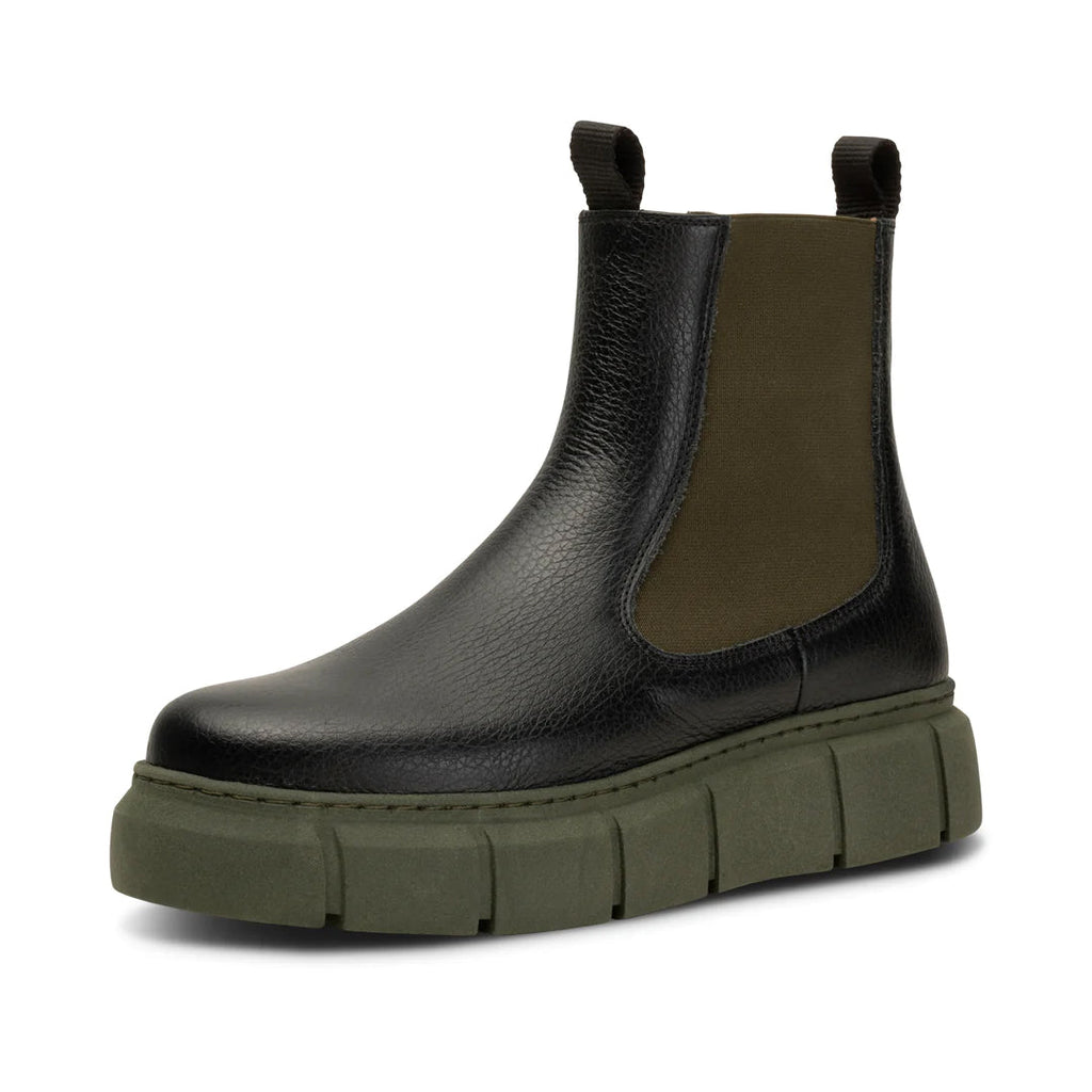 Shoe The Bear Tove Black & Khaki Leather Chelsea Boots - Jo & Co Home
