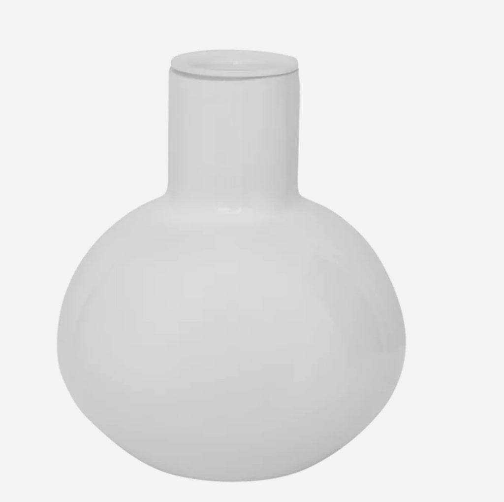 Small Opaque White Recycled Glass Bubble Candle Holder - Jo & Co HomeSmall Opaque White Recycled Glass Bubble Candle HolderUrban Nature8720512937855