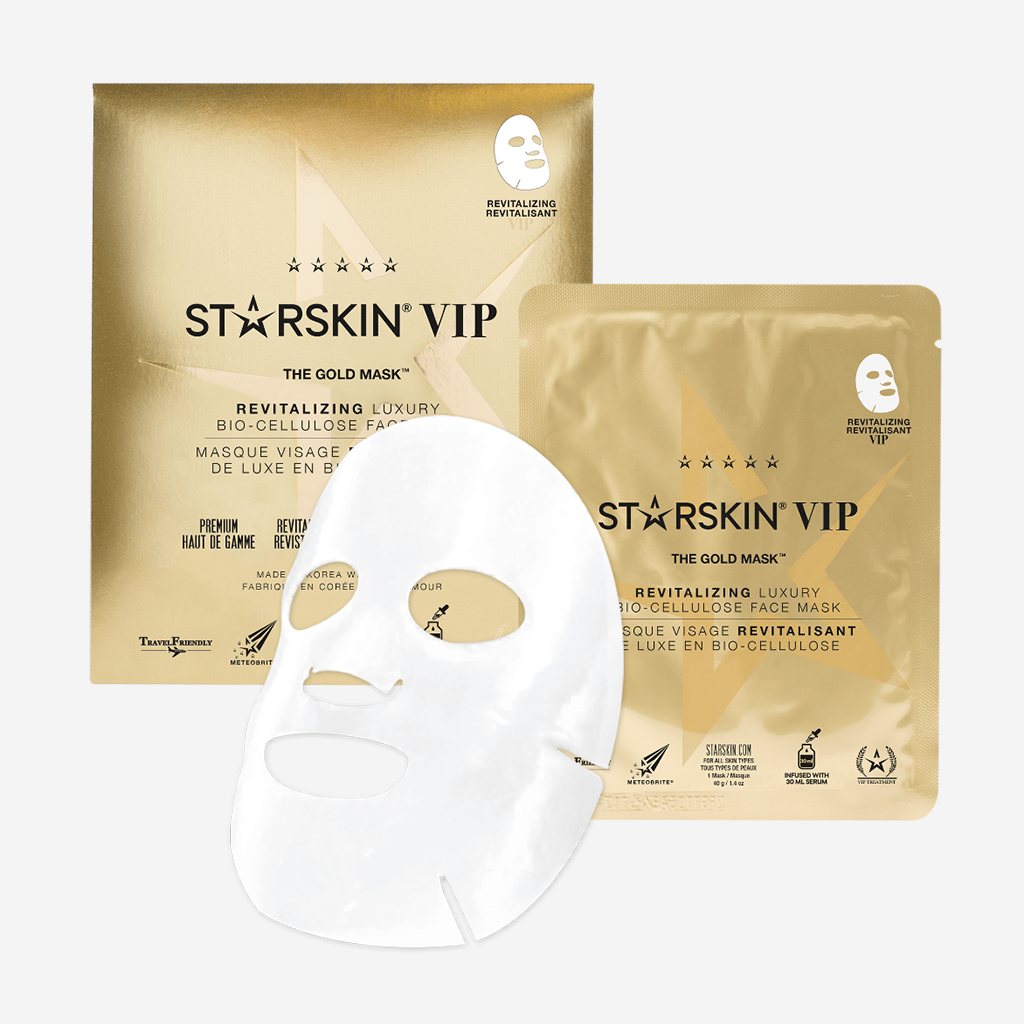Starskin VIP The Gold Mask Revitalizing Bio-Cellulose Face Mask - Jo & Co HomeStarskin VIP The Gold Mask Revitalizing Bio-Cellulose Face MaskStarskin