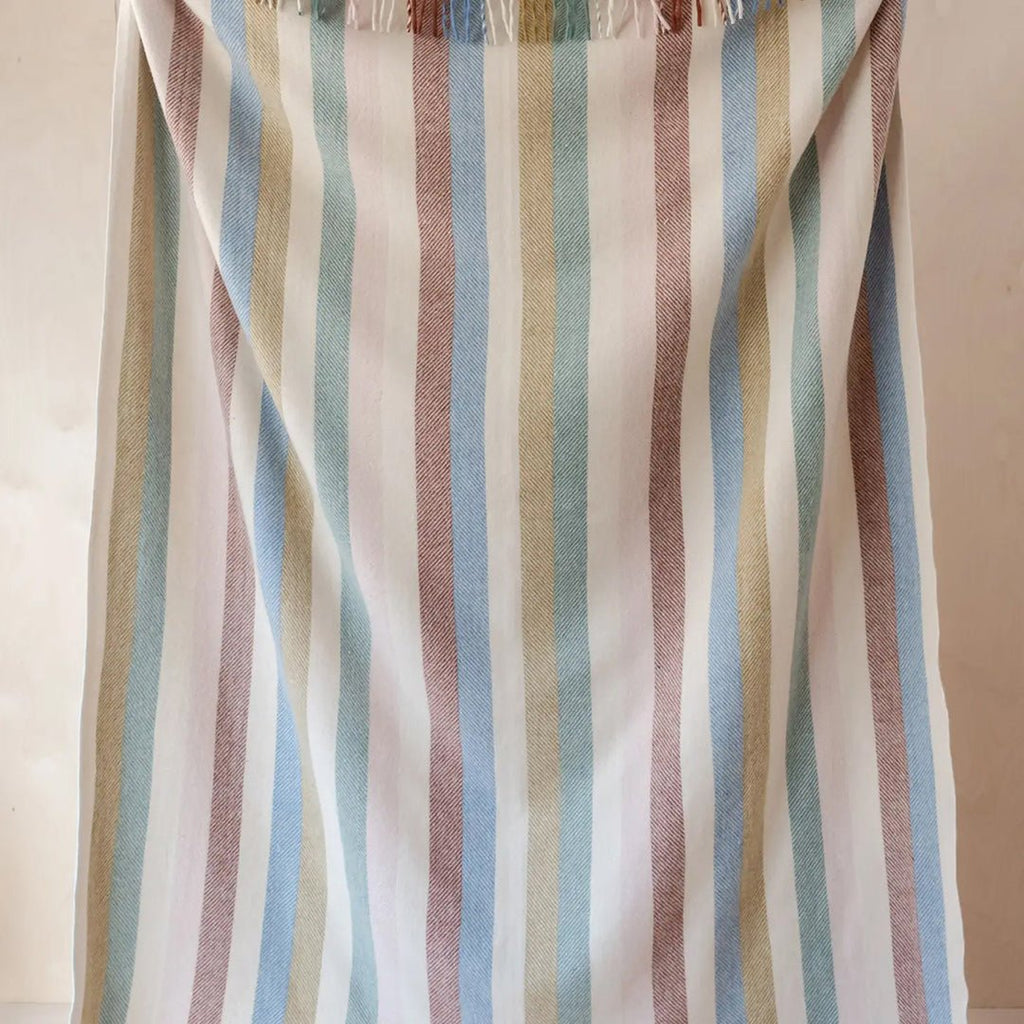TBCo Rainbow Stripe Recycled Wool Blanket - Jo & Co Home