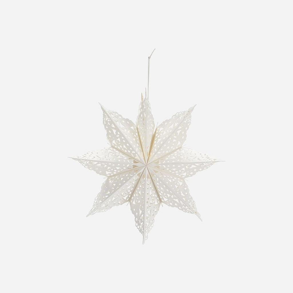 White Clip Star Hanging Christmas Ornament - Jo & Co HomeWhite Clip Star Hanging Christmas OrnamentHouse Doctor5707644847293