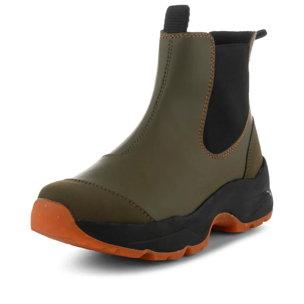 Woden Siri Waterproof Dark Olive Rubber Boots - Jo & Co Home